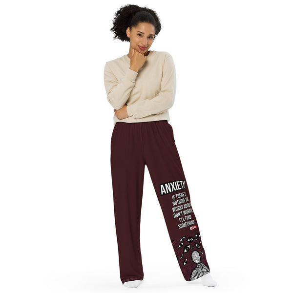 ILLTOCHILL Anxiety Awareness Pants – Women's Lifestyle Front (White)