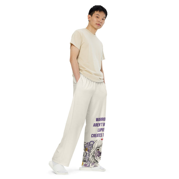 ILLTOCHILL Lupus Awareness Pants – Men's Right Front (White)