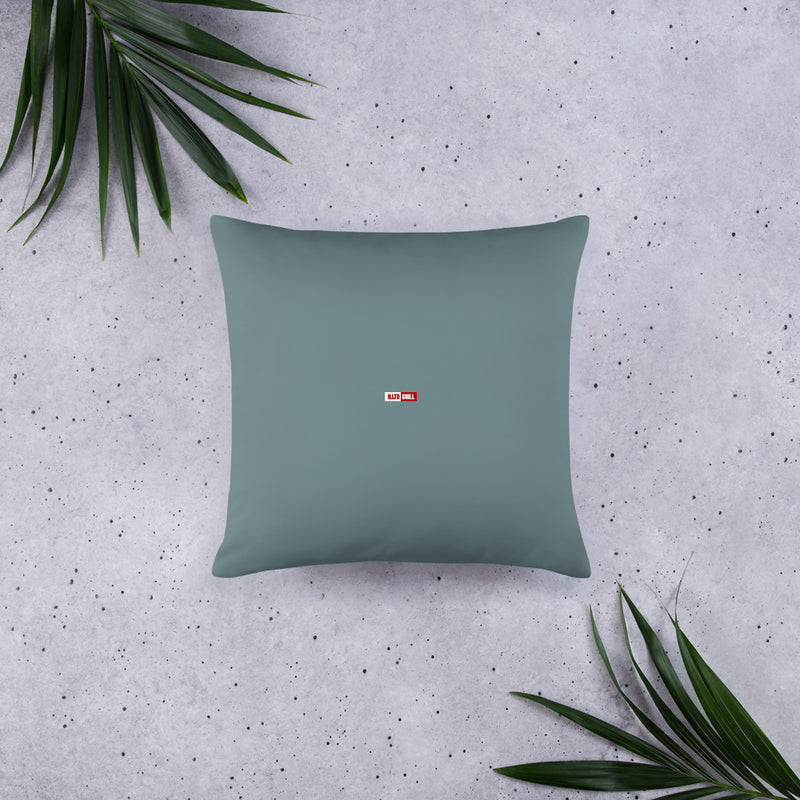 ILLTOCHILL OCD Awareness Pillow – Flat Lifestyle Back (Black)