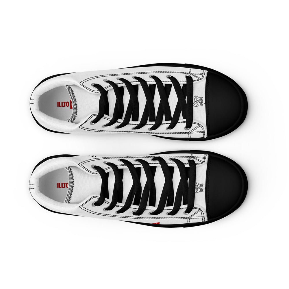 ILLTOCHILL Insomnia Awareness Women's High Top Shoes – Flat Front 2 (Insomnia Awareness Women's High Top Shoes)