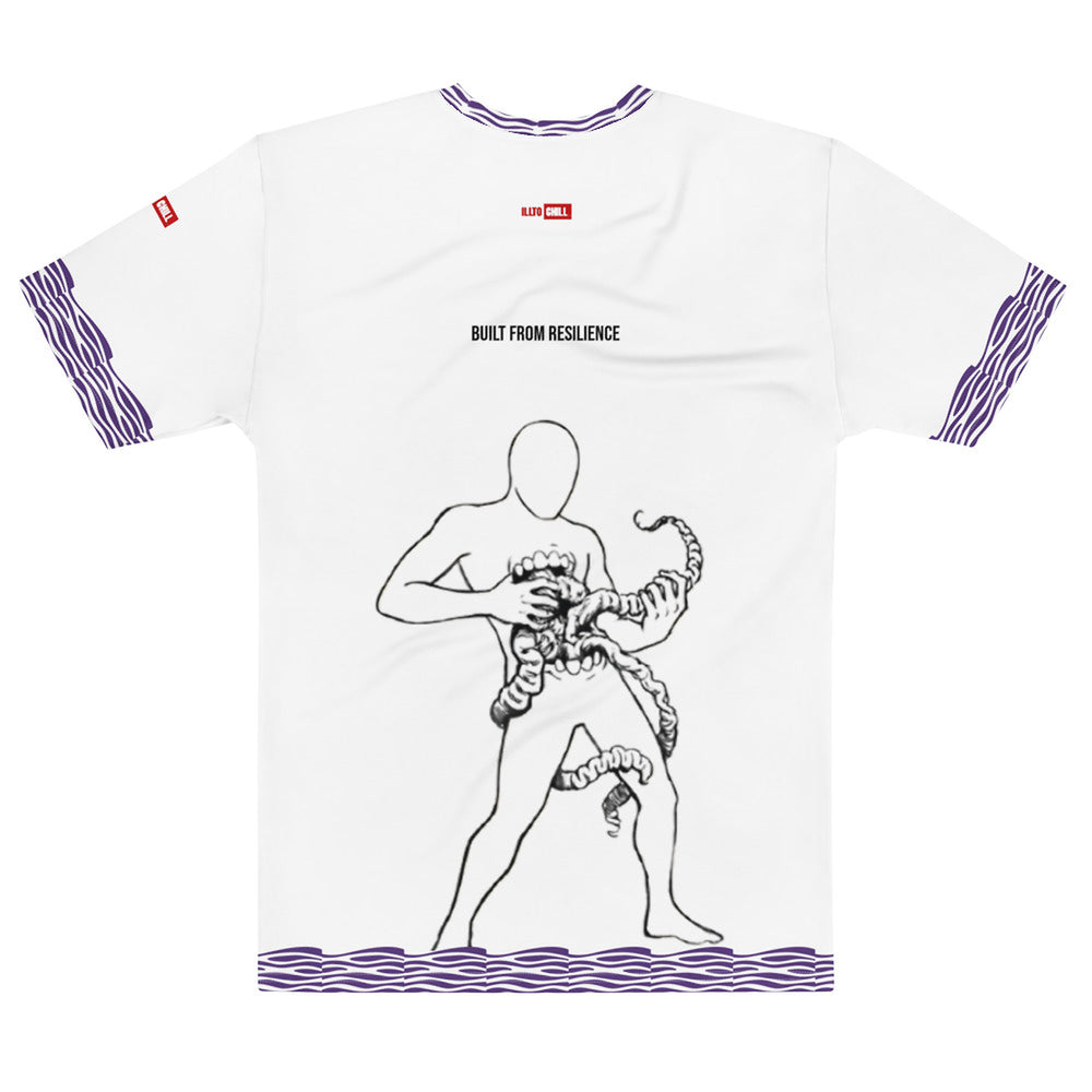 ILLTOCHILL Crohn's Disease Awareness T-Shirt – Flat Back (White)