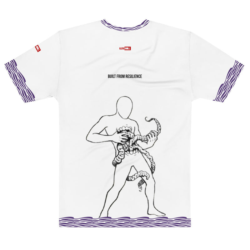 ILLTOCHILL Crohn's Disease Awareness T-Shirt – Flat Back (White)