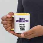 ILLTOCHILL CM Chiari Malformation awareness gift Mug with Color Inside – Lifestyle 3 Left