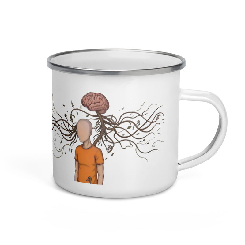 ILLTOCHILL MS awareness Multiple Sclerosis support gift Enamel Mug – Default Right