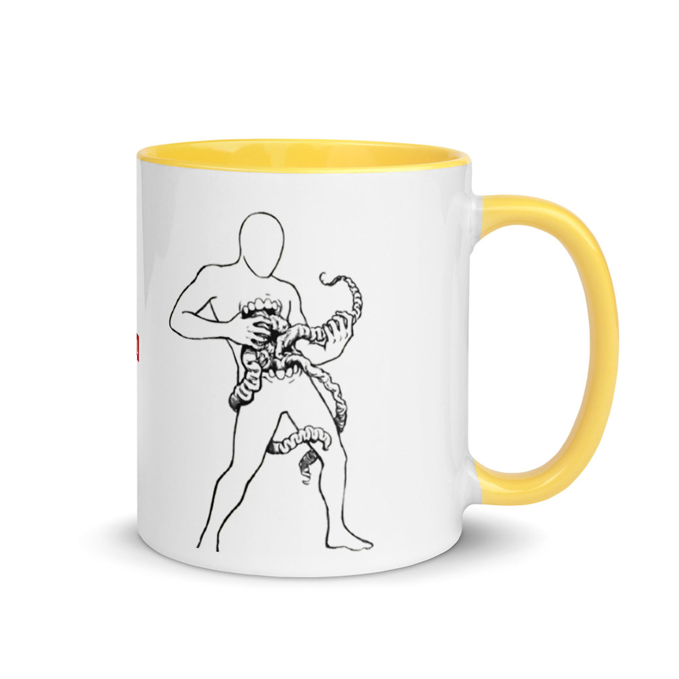 ILLTOCHILL Crohn's disease awareness and support gift Mug with Color Inside – Flat Right