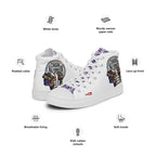 ILLTOCHILL CM Chiari Malformation awareness gift men’s high top canvas shoes – Product specs Left #2