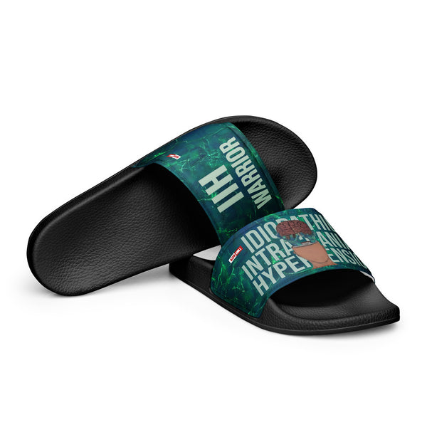 ILLTOCHILL IIH Awareness Women's Slides – Flat 4 Front (Iih Awareness Women's Slides)