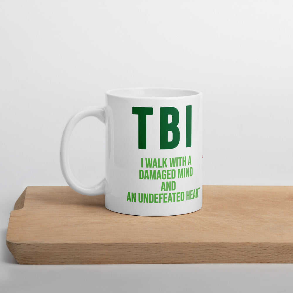 Clean Mind Chaos Brain TBI White Mug ILLTOCHILL Minimal Daily Style