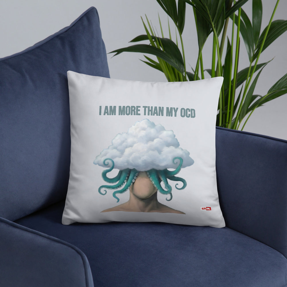 ILLTOCHILL OCD Awareness Pillow – Lifestyle Front Lifestyle 6 (Black)