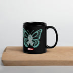ILLTOCHILL POTS awareness gift Black Glossy Mug – Lifestyle 3 Handle on Right