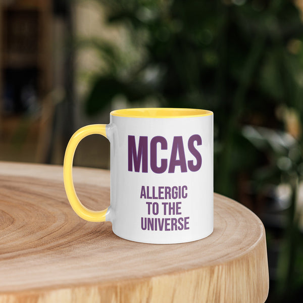 ILLTOCHILL MCAS awareness Mast cell activation syndrome gift Mug with Color Inside – Lifestyle 5 Left