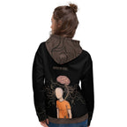 ILLTOCHILL MS awareness Multiple Sclerosis support gift heavyweigh Unisex Hoodie – Women's Back (Black)