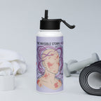 ILLTOCHILL MCAS awareness gift Stainless steel water bottle with a straw lid – Lifestyle 2 Left