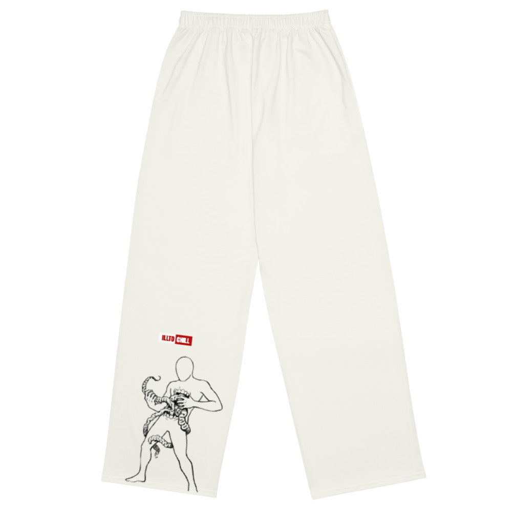 ILLTOCHILL Crohn's Disease Awareness Pants – Flat Back (White)