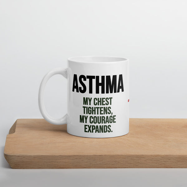 ILLTOCHILL Asthma awareness and support gift White glossy mug – Environment Cutting board