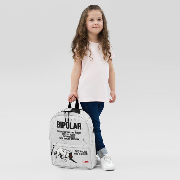 ILLTOCHILL Bipolar Support Backpack – Girl's 2 Front (Clear)