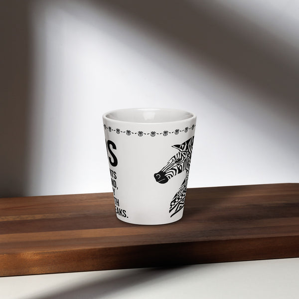 ILLTOCHILL EDS ehler danlos syndrome awareness gift Latte mug – Lifestyle 2 Front