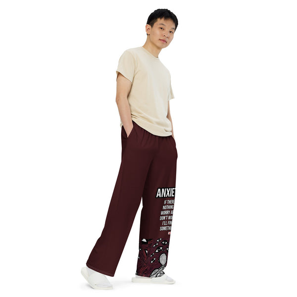 ILLTOCHILL Anxiety Awareness Pants – Men's Right Front (White)