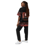 ILLTOCHILL CRPS awareness Complex Regional Pain Syndrome support Unisex button shirt – Women's Back (Black)