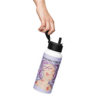 ILLTOCHILL MCAS awareness gift Stainless steel water bottle with a straw lid – Lifestyle Left