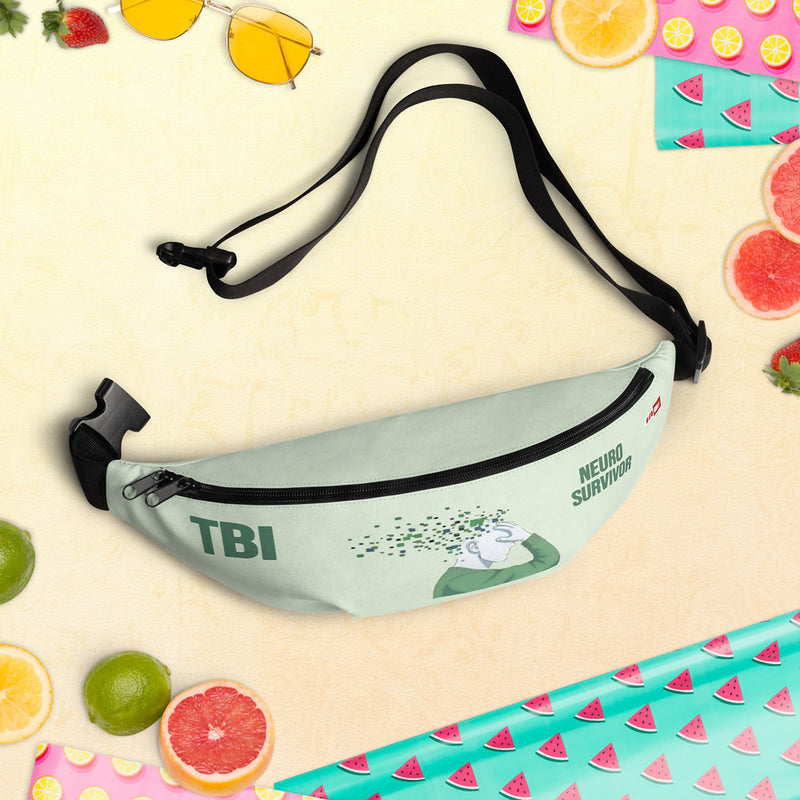 ILLTOCHILL TBI Support Fanny Pack – Spring/summer vibes Front (Clear)