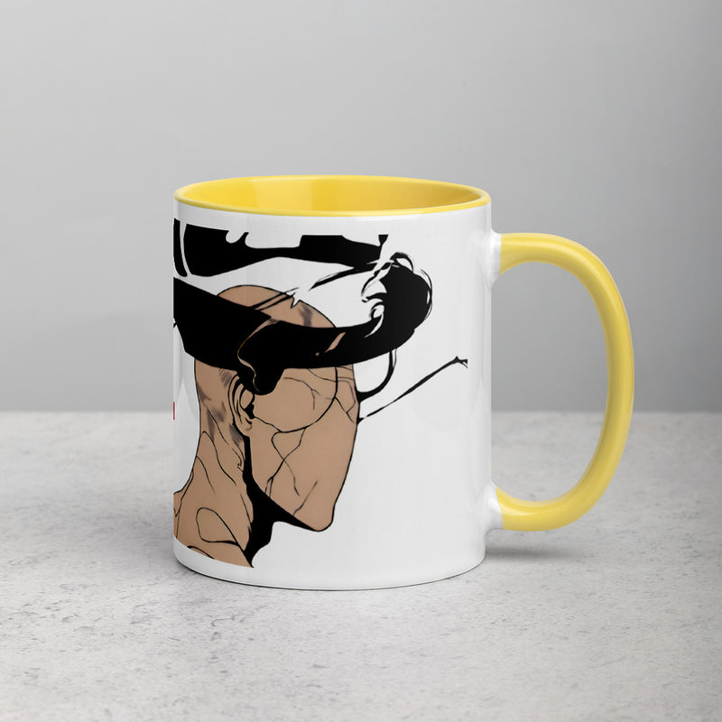 ILLTOCHILL CPTSD awareness Complex Post-Traumatic Stress disorder gift Mug with Color Inside – Lifestyle 2 Right