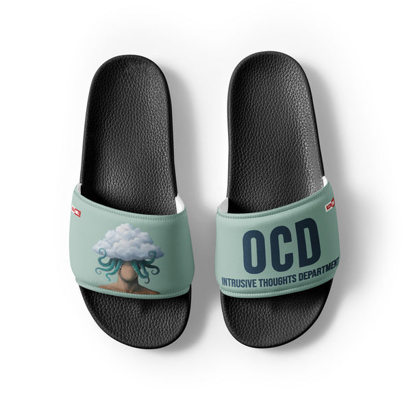 ILLTOCHILL OCD Awareness Women's Slides – Flat Front 2 (Ocd Awareness Women's Slides)