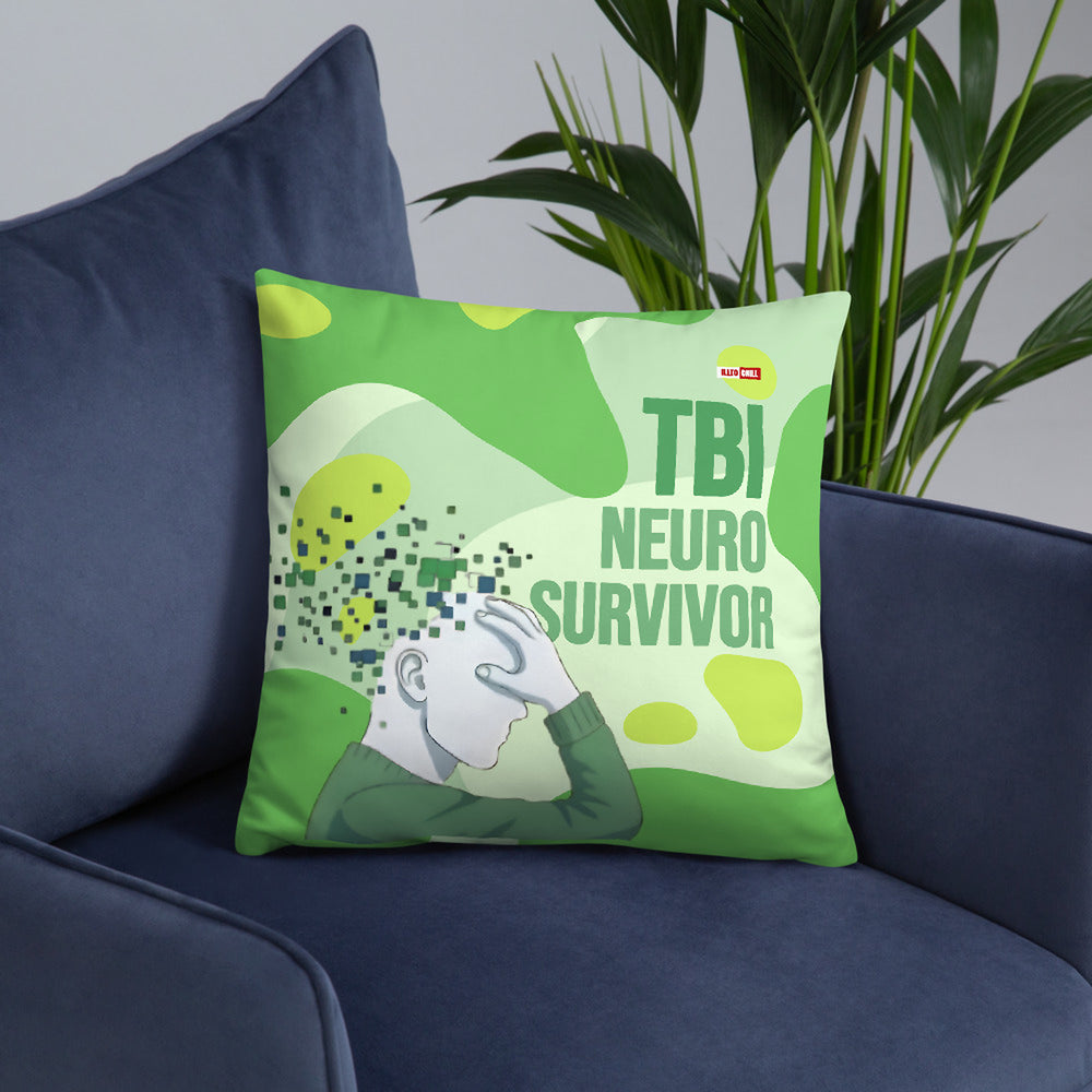 ILLTOCHILL TBI Support Pillow – Lifestyle Front Lifestyle 6 (White)