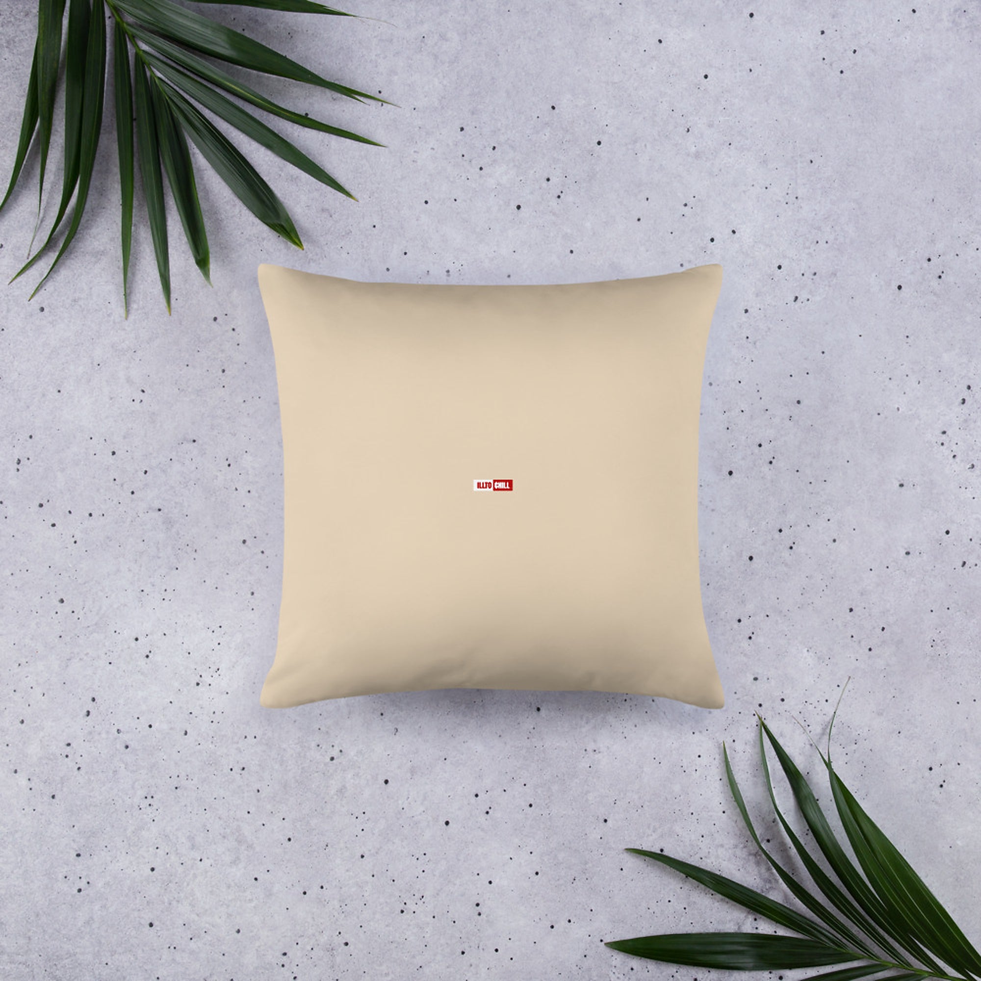 ILLTOCHILL MS Multiple Sclerosis awareness and support gift Pillow – Flat Lifestyle Back (Black)