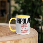 ILLTOCHILL Bipolar disorder gift Mug with Color Inside – Lifestyle 5 Left