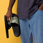 ILLTOCHILL Asthma Support Men's Slides – Men's Lifestyle 3 Left Front (Asthma Support Men's Slides)