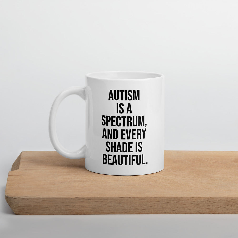 ILLTOCHILL Autism awareness neurodiversity gift White glossy mug – Environment Cutting board