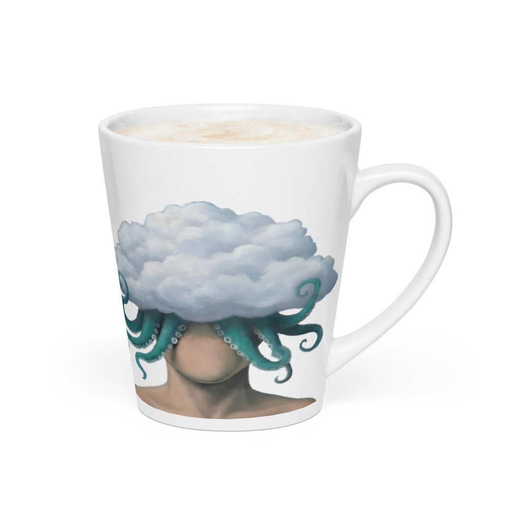 ILLTOCHILL OCD awareness Obsessive-Compulsive Disorder gift Latte mug – Flat 2 Right