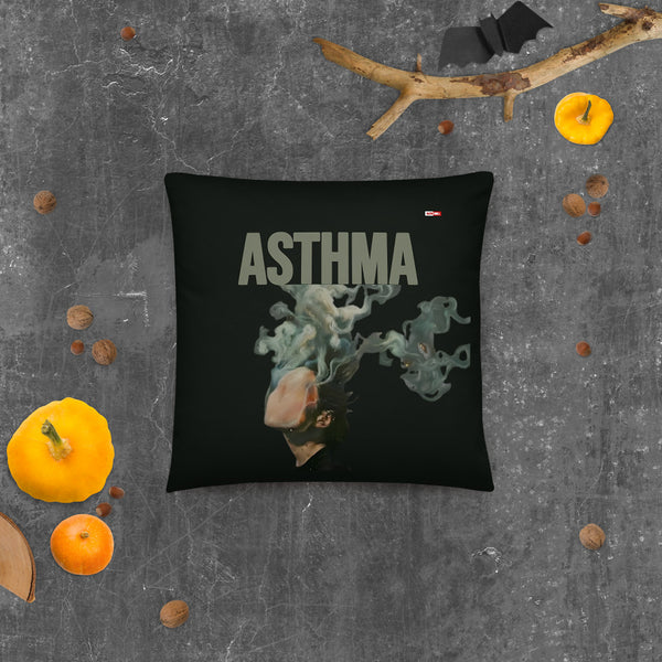 ILLTOCHILL Asthma Support Pillow – Halloween Front (Black)