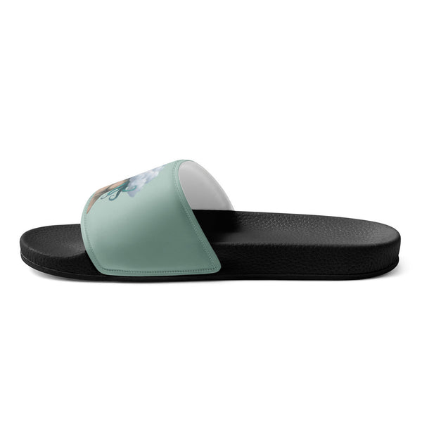 ILLTOCHILL OCD Awareness Men's Slides – Flat 2 Right Inside (Ocd Awareness Men's Slides)
