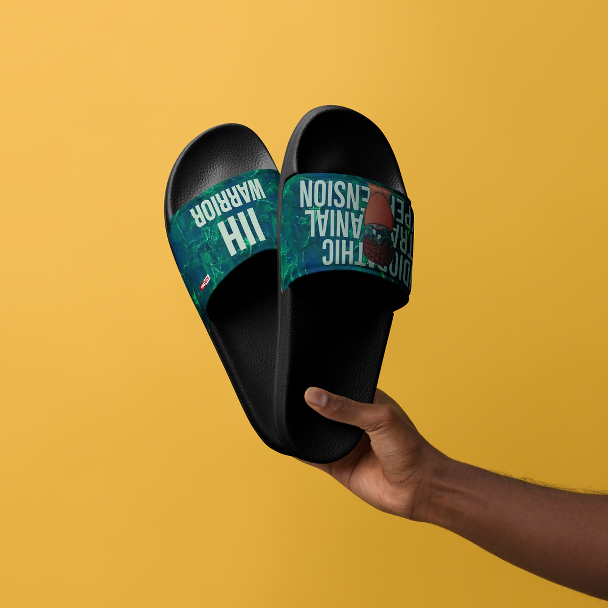 ILLTOCHILL IIH Awareness Men's Slides – Men's Lifestyle 3 Front (Iih Awareness Men's Slides)