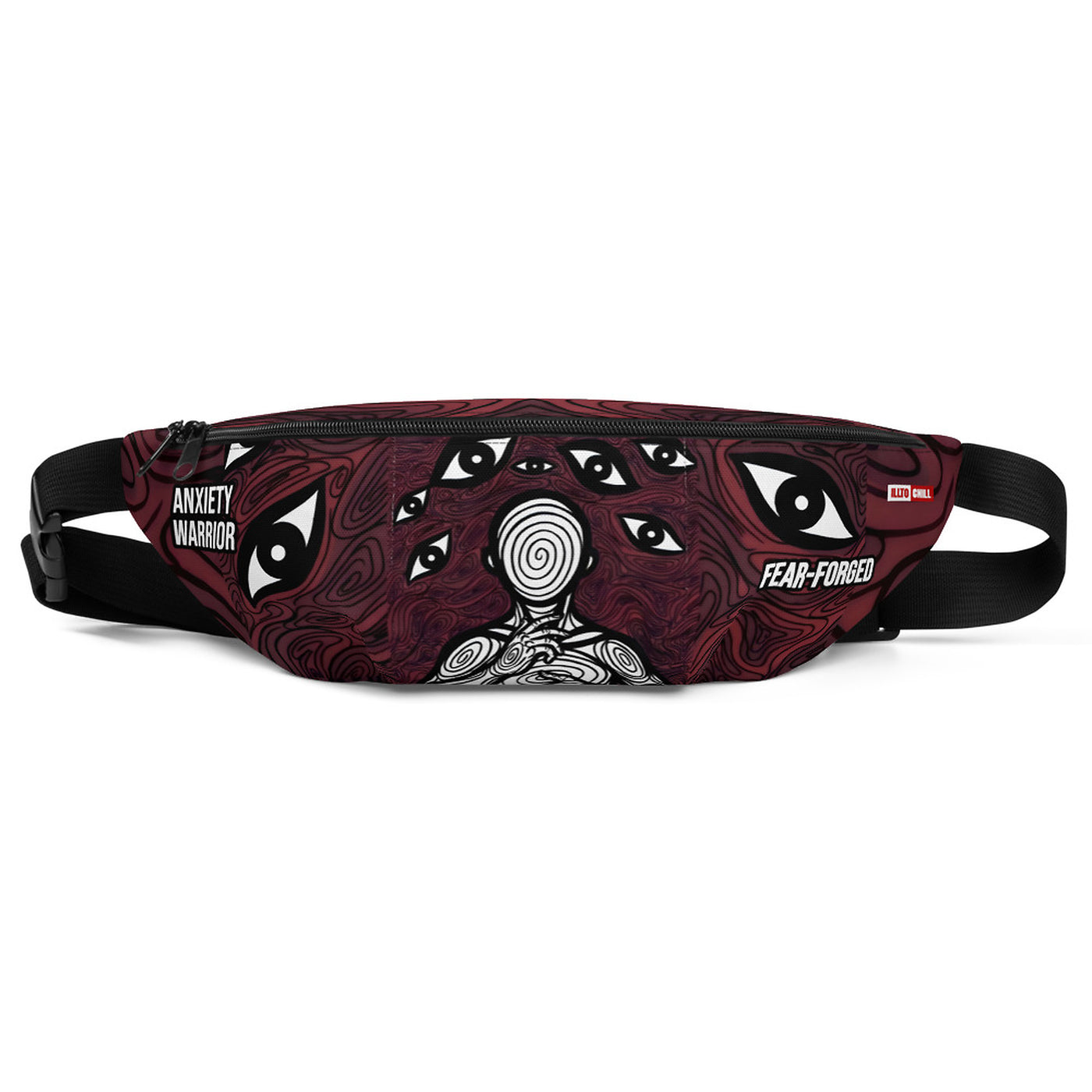ILLTOCHILL Anxiety Awareness Fanny Pack – Default Front (Black)