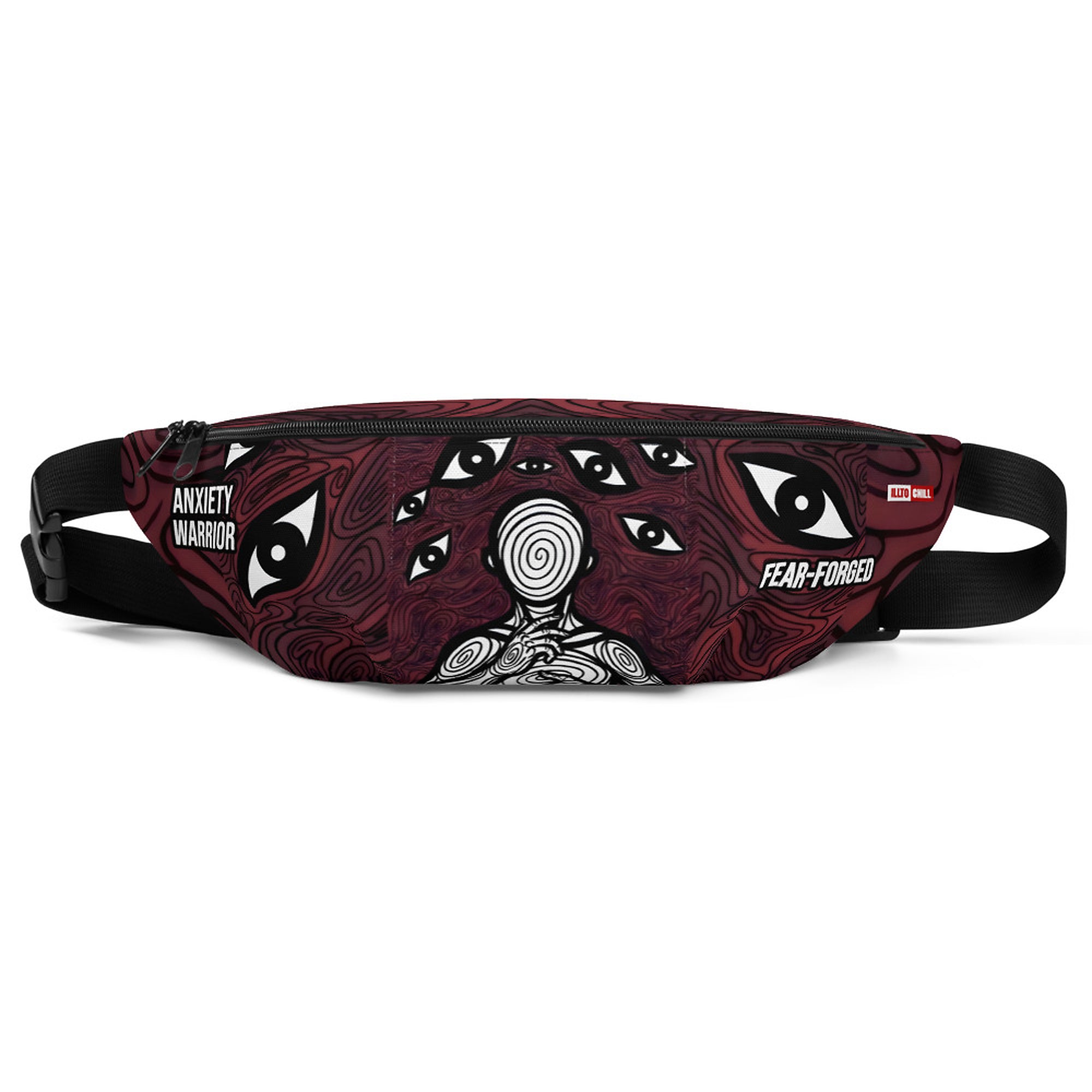 ILLTOCHILL Anxiety Awareness Fanny Pack – Default Front (Black)