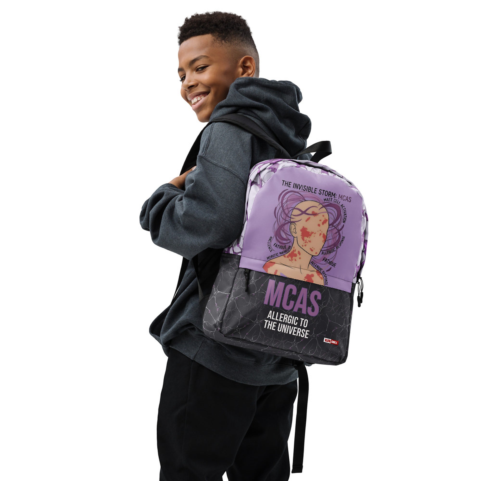 ILLTOCHILL MCAS Awareness Backpack – Boy's Right (Black)