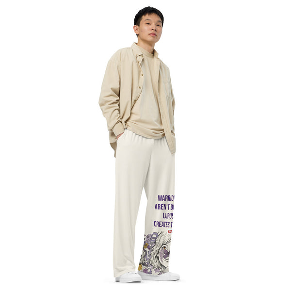 ILLTOCHILL Lupus Awareness Pants – Men's Lifestyle Right Front (White)