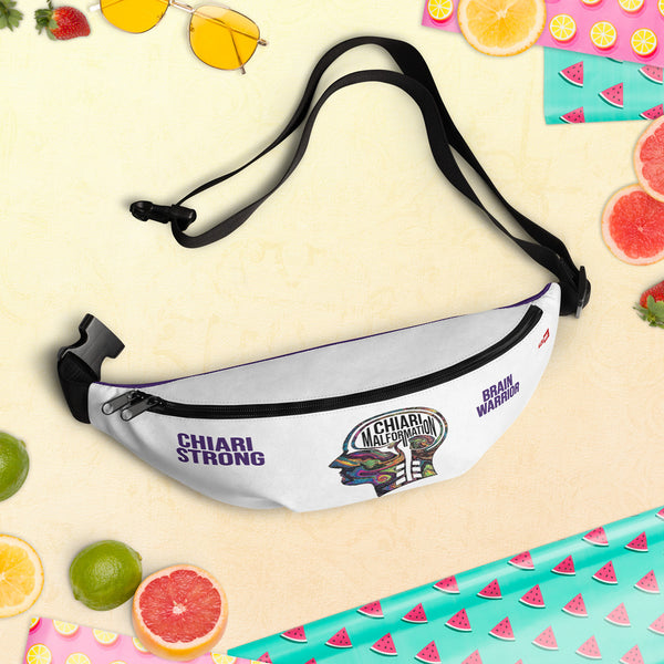 ILLTOCHILL CM Chiari Malformation awareness gift Fanny Pack – Spring/summer vibes Front (Clear)
