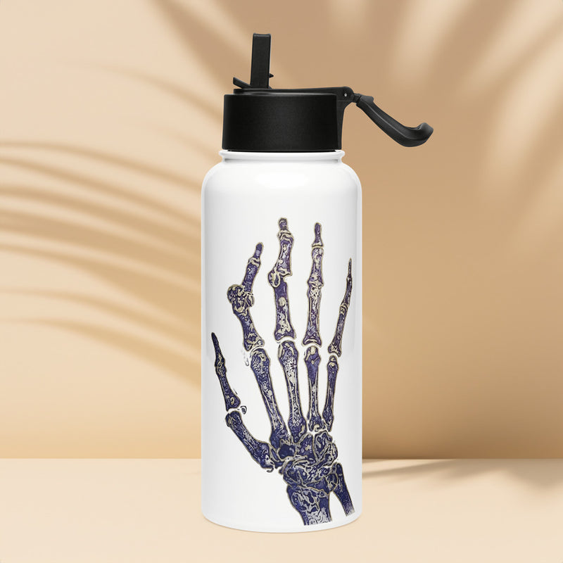 ILLTOCHILL RA awareness Rheumatoid Arthritis gift Stainless steel water bottle with a straw lid – Lifestyle 4 Left