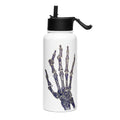 ILLTOCHILL RA awareness Rheumatoid Arthritis gift Stainless steel water bottle with a straw lid – Flat Left