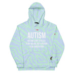 ILLTOCHILL Autism support neurodiversity butterfly gift Unisex cotton Hoodie – Flat Front (Black)