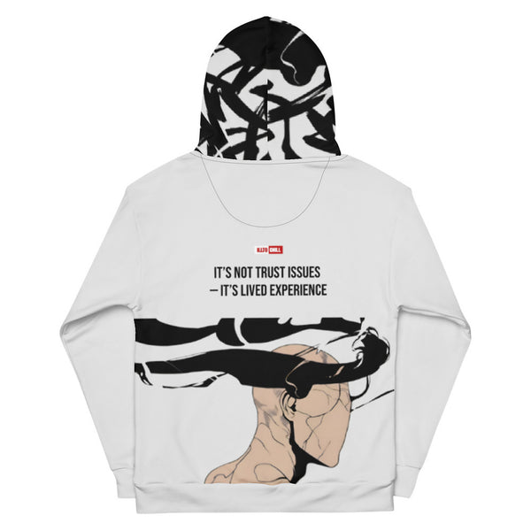 ILLTOCHILL CPTSD awareness Complex Post-Traumatic Stress disorder gift Unisex cotton hoodie – Flat Back (Black)