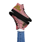 ILLTOCHILL Endometriosis Awareness Women's High Top Shoes – Women's Lifestyle 2 Left (Endometriosis Awareness Women's High Top Shoes)
