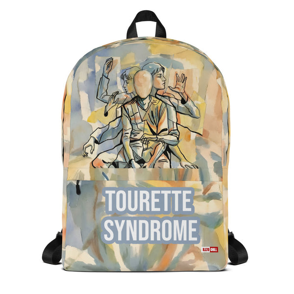 ILLTOCHILL Tourette's Syndrome Awareness Backpack – Default Front (Clear)