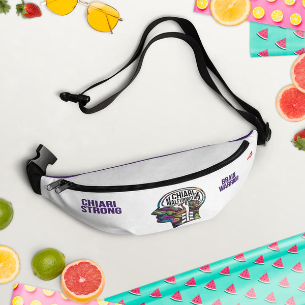 ILLTOCHILL CM Chiari Malformation awareness gift Fanny Pack – Spring/summer vibes Front 2 (Clear)