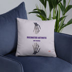 ILLTOCHILL RA awareness Rheumatoid Arthritis support gift Pillow – Lifestyle Front Lifestyle 6 (Black)