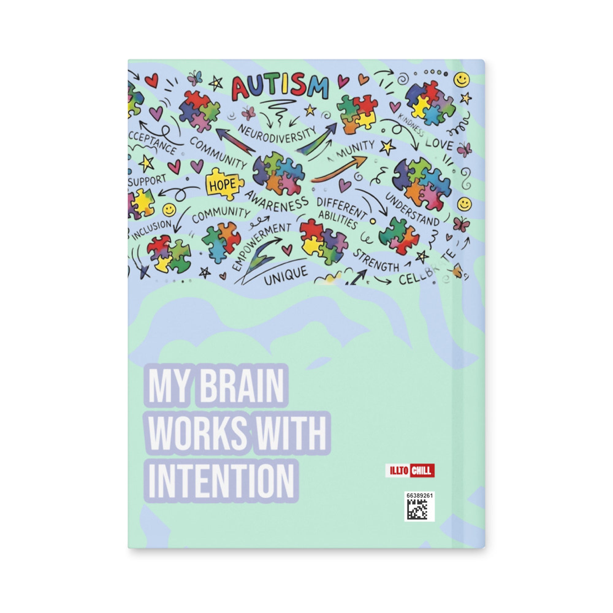 ILLTOCHILL Autism Awareness Hardcover Journal – Flat Back (Autism Awareness Hardcover Journal)